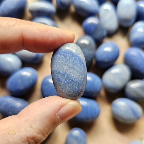 Blue Quartz Tumbled Stones
