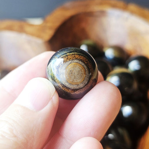 Blue Tiger's Eye Spheres (Hawk's Eye) | Deep Vision