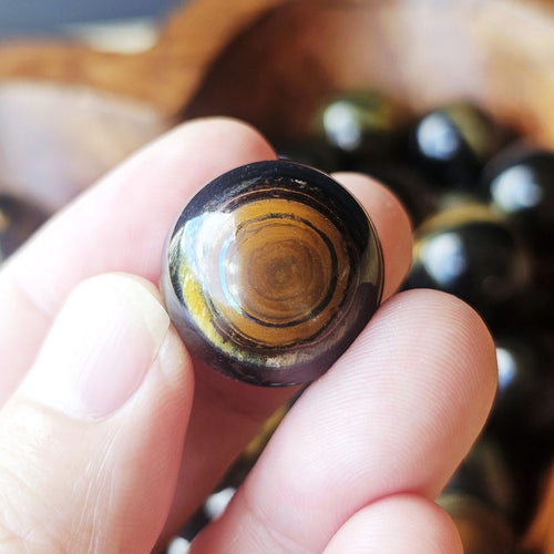 Blue Tiger's Eye Spheres (Hawk's Eye) | Deep Vision