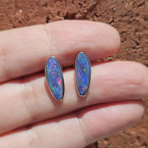 Boulder Opal Doublet Studs | Elemental Flash