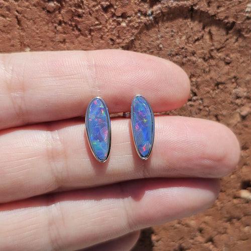 Boulder Opal Doublet Studs | Elemental Flash