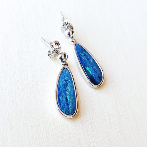 Boulder Opal Doublet Studs | Solarstream Opal