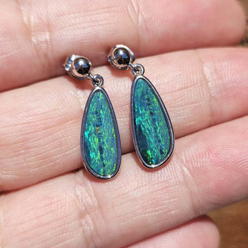 Boulder Opal Doublet Studs | Solarstream Opal