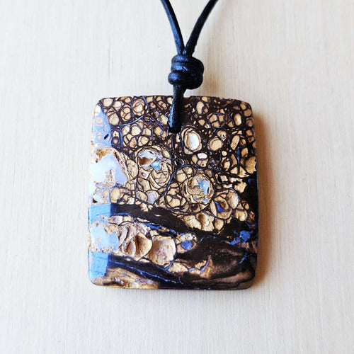 Boulder Opal Pendant | Tribal Flow Opal