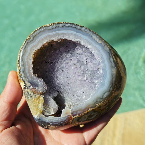 Brazilian Agate & Quartz Geode | The Celestial Keep