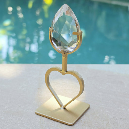 Brazilian Citrine Diamond | On Stand