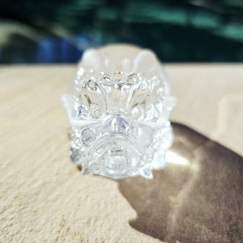 Brazilian Clear Quartz Dragon Turtle | The Quartz Guardian