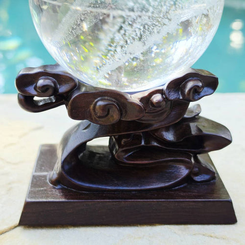 Brazilian Inclusion Quartz Sphere | Suspended Garden 1.1kgs
