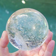 Brazilian Inclusion Quartz Sphere | Suspended Garden 1.1kgs