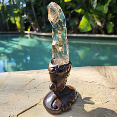 Brazilian Light Smoky Quartz Flame | Natural Phantom