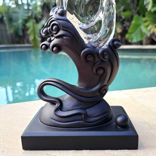 Brazilian Light Smoky Quartz Flame With Stand | Eternal Flame