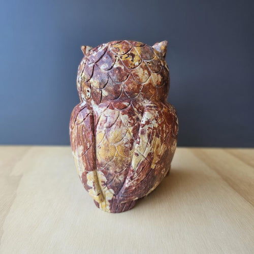 Brecciated Jasper Owl | Happy Winged Guardian