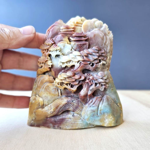 Calcite Scenic Carving | Mountains Of Serenity