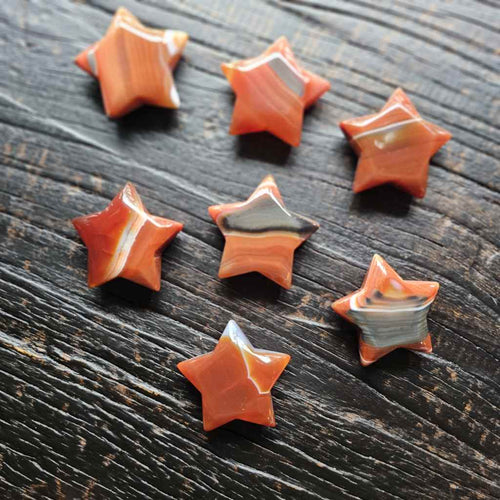 Carnelian Crystal Stars