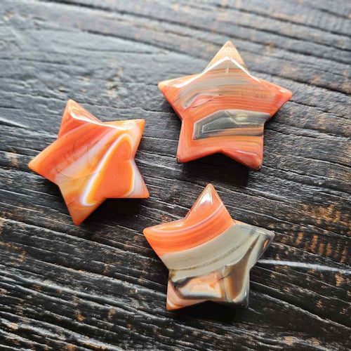 Carnelian Crystal Stars