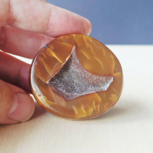 Carnelian Druzy Geode| Liquid To Light 70gms