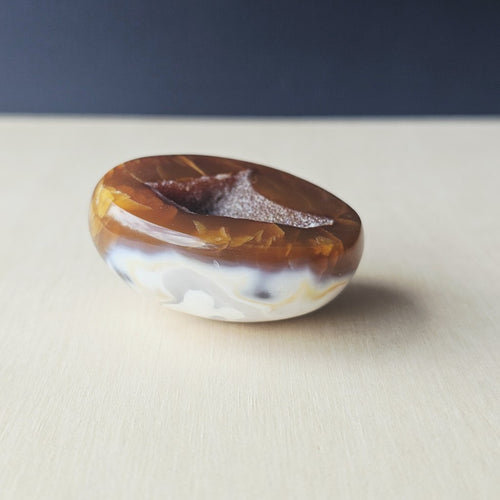 Carnelian Druzy Geode| Liquid To Light 70gms