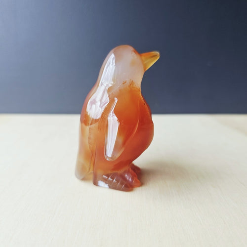 Carnelian Druzy Penguin | Ember Pengy 126gm