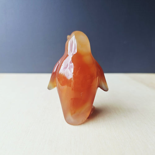 Carnelian Druzy Penguin | Ember Pengy 126gm