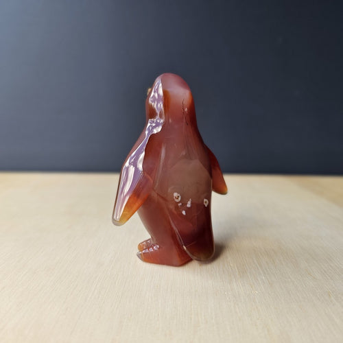Carnelian Druzy Penguin | Ember Pengys 124gm
