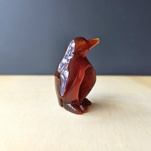 Carnelian Druzy Penguin | Ember Pengys 136gm