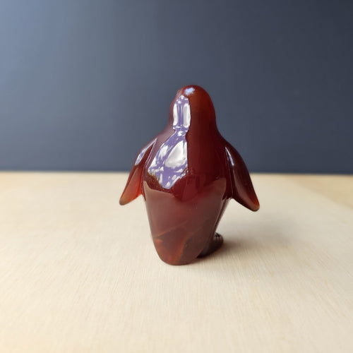 Carnelian Druzy Penguin | Ember Pengys 136gm