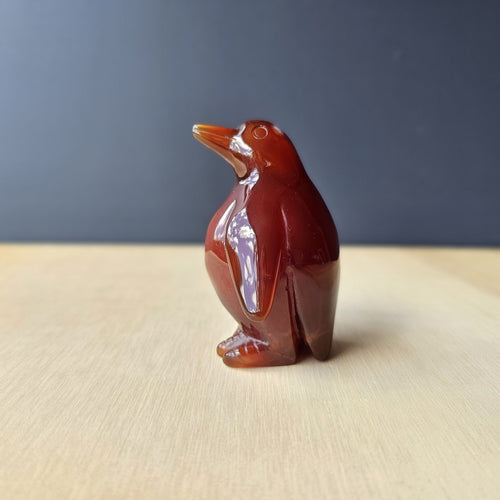 Carnelian Druzy Penguin | Ember Pengys 136gm