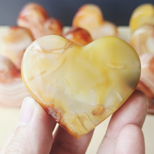 Carnelian Freestanding Hearts | Heart Of Fire