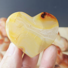 Carnelian Freestanding Hearts | Heart Of Fire