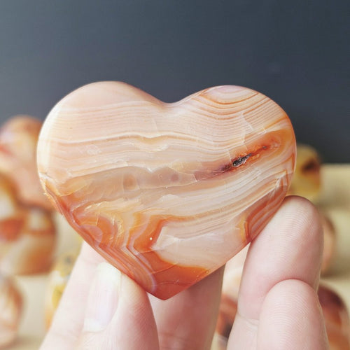 Carnelian Freestanding Hearts | Heart Of Fire
