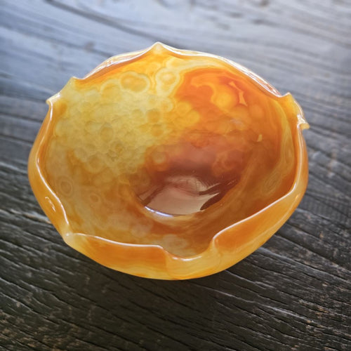 Carnelian Hand Carved Bowl 465gms