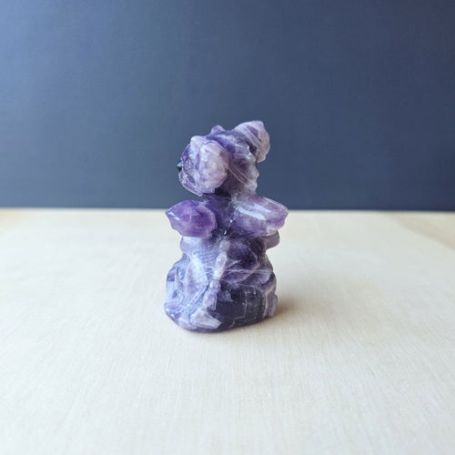 Chevron Amethyst Baby Dragon | Clarity Wave Guardian