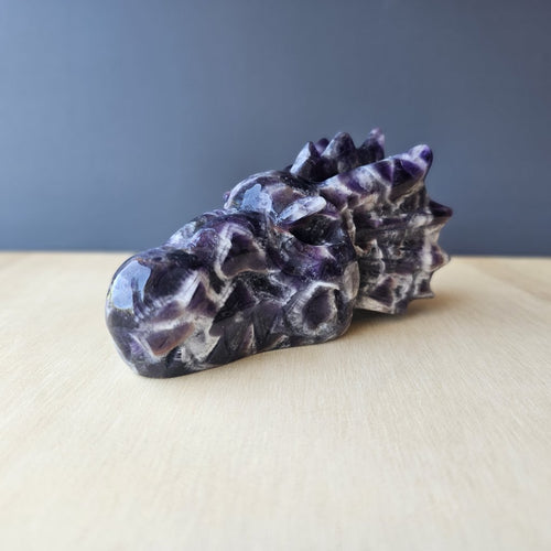 Chevron Amethyst Dragon Head | Amethyst Order Ascendant