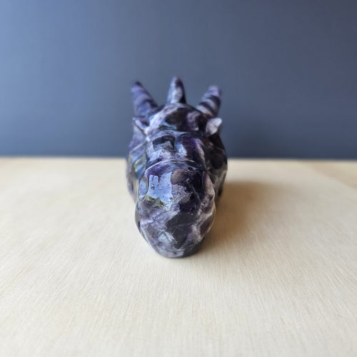 Chevron Amethyst Dragon Head | Amethyst Order Ascendant