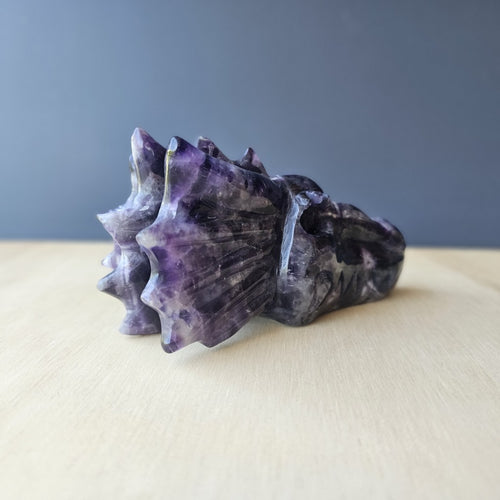 Chevron Amethyst Dragon Head | Amethyst Order Ascendant