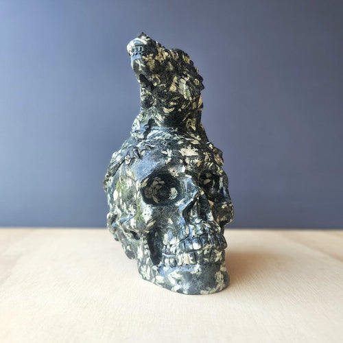 Chinese Writing Stone Dragon Skull | The Watcher Within