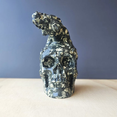 Chinese Writing Stone Dragon Skull | The Watcher Within