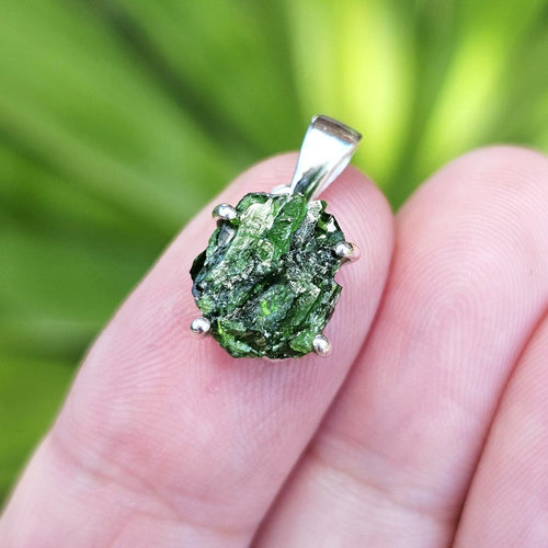 Chrome Diopside Pendant | Sacred Earthfire