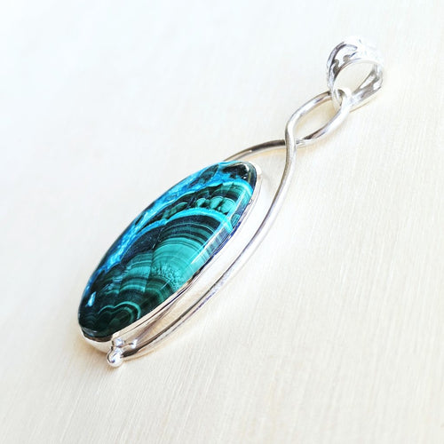 Chrysocolla & Malachite Pendant | Recalibration