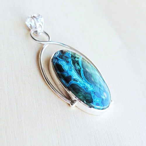 Chrysocolla & Malachite Pendant | Recalibration