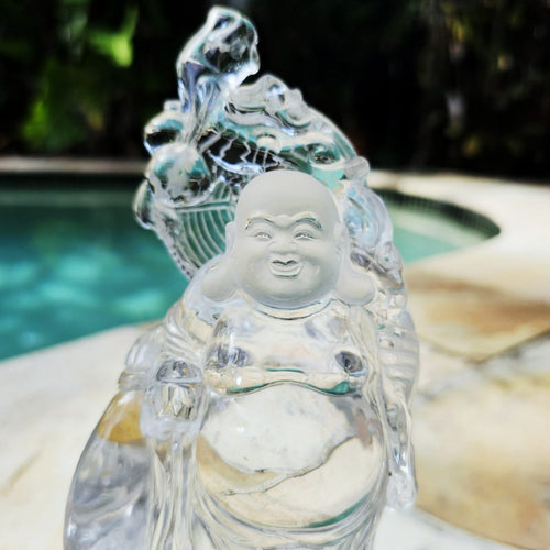 Clear Quartz A Grade Buddha | The Enlightened Master