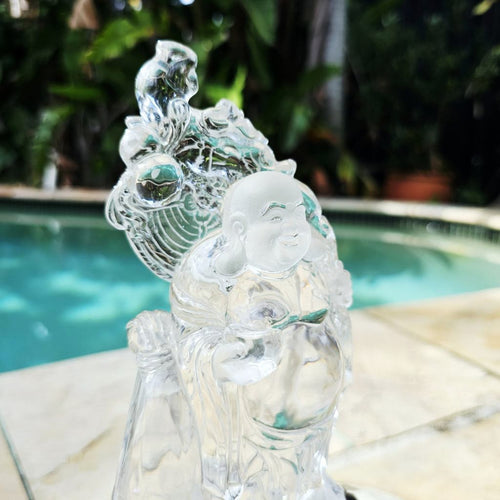 Clear Quartz A Grade Buddha | The Enlightened Master
