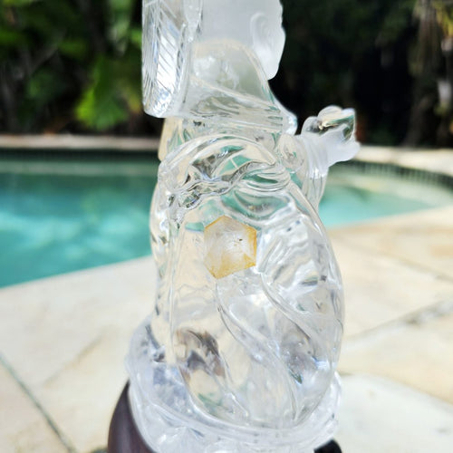 Clear Quartz A Grade Buddha | The Enlightened Master