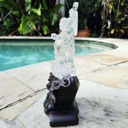 Clear Quartz A Grade Buddha | The Enlightened Master