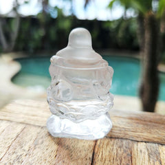 Clear Quartz A Grade Buddha | The Joyful Sage