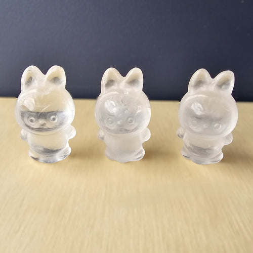 Clear Quartz Crystal Labubu | CrystalClearBoo