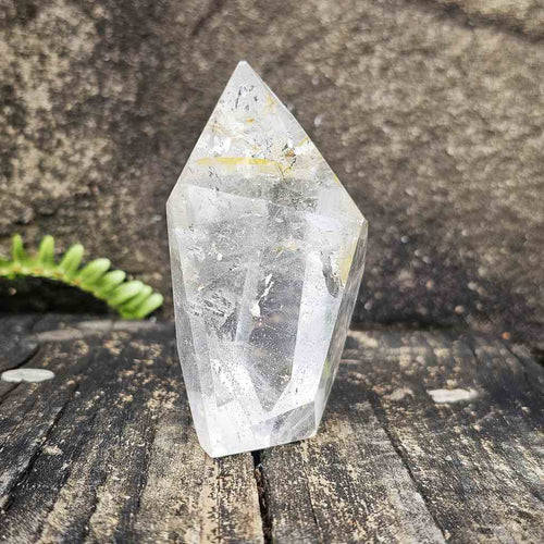 Clear Quartz Faceted Freeform | Wisps Of Energetic Light