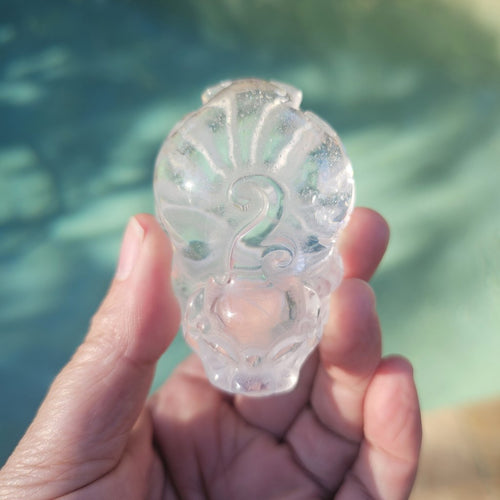 Clear Quartz Pixiu | Rainbow Warrior