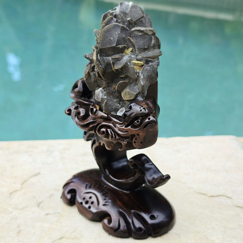 Collector Grade Benz Calcite With Chalcopyrite | Custom Stand 503gms