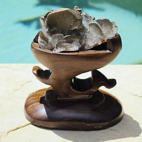 Collector Grade Benz Calcite With Chalcopyrite | Custom Stand 752gms